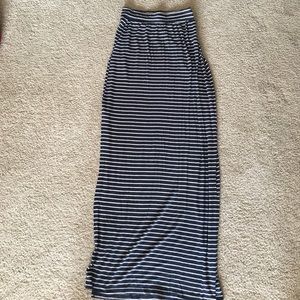 Zara striped maxi skirt