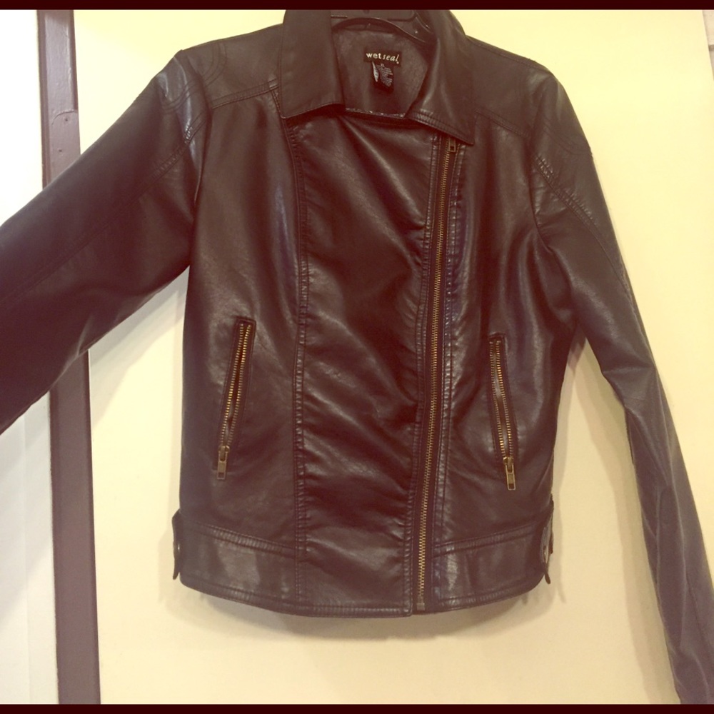 Faux Leather Jacket