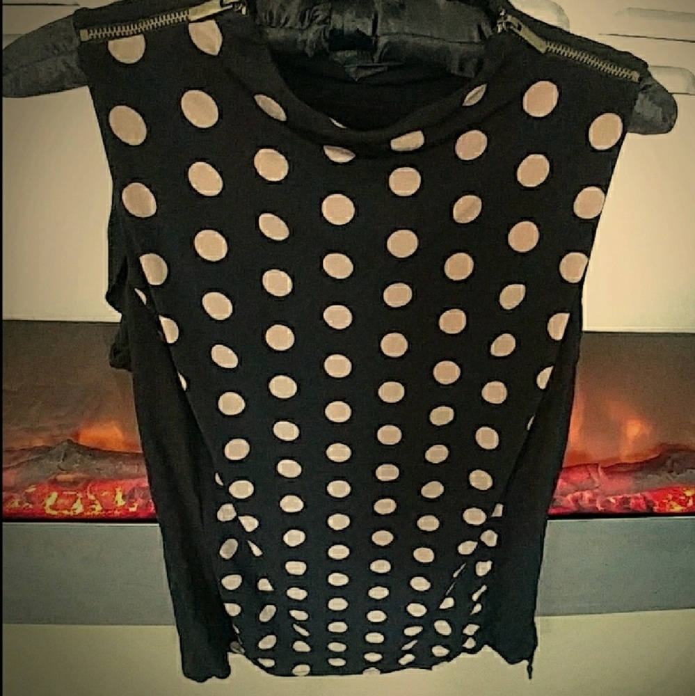 { Worthington } Polka-Dot Dress Top