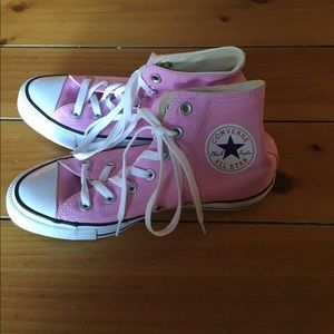 Pink Converse high tops