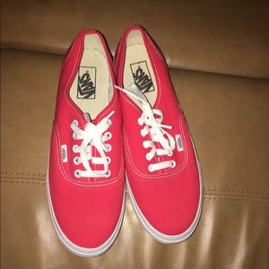 Worn once Classic Red Vans!