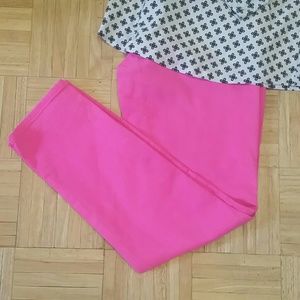 Hot pink J. Crew Cropped Pants
