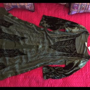 Holy Clothing Morgana Velvet Embroidered Dress