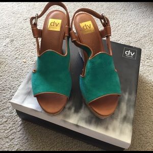DV Dolce Vita Turquoise Wedges