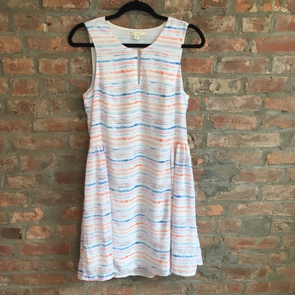 ✨ Anthro Watercolor Stripe Swing Dress - Picture 3 of 4