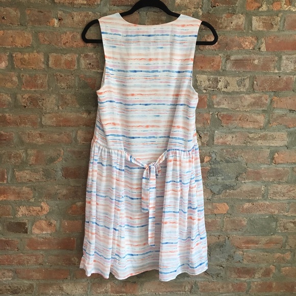 ✨ Anthro Watercolor Stripe Swing Dress - Picture 4 of 4