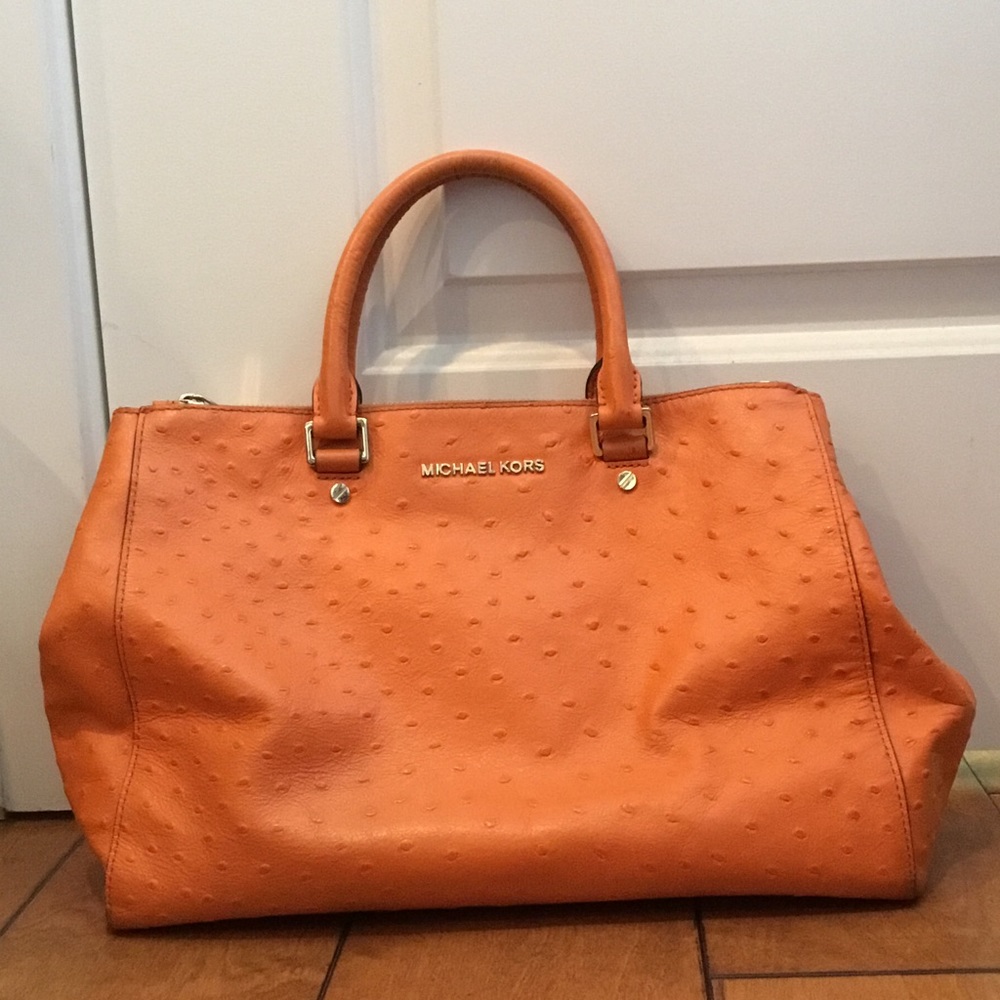 Michael Kors Ostrich Embossed Purse