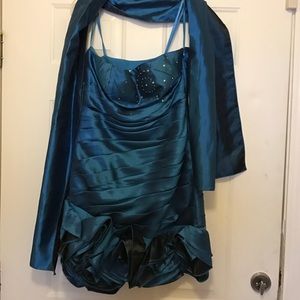 Junior Royal Blue prom dress