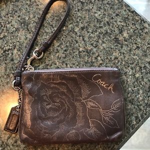 Coach Wristlet - floral