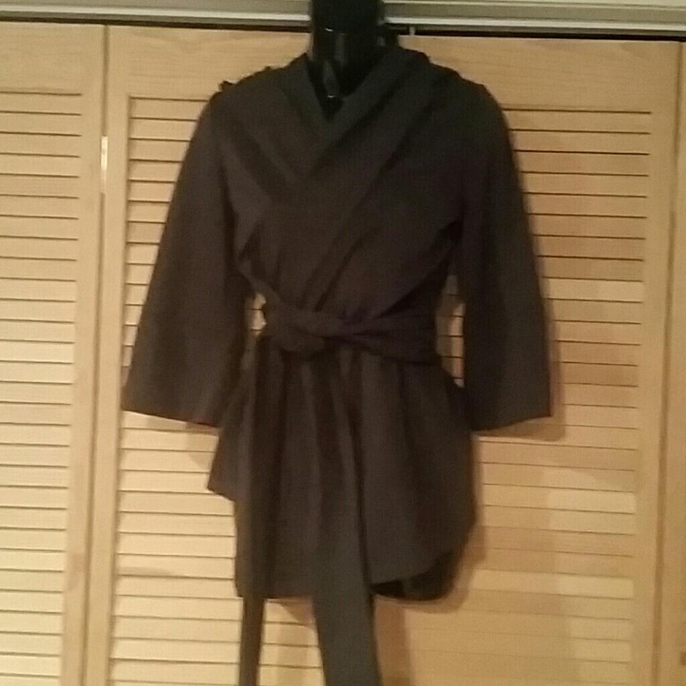 Boutique Hooded wrap cardigan.  New
