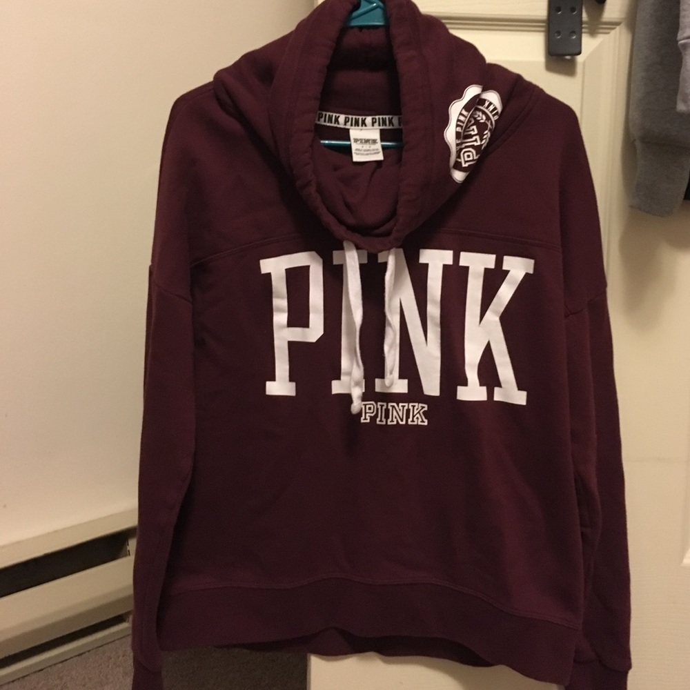 VS Pink cowlneck hoodie