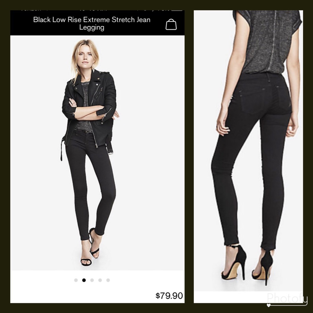 NEW $80 Express Extreme Stretch Low Rise Legging
