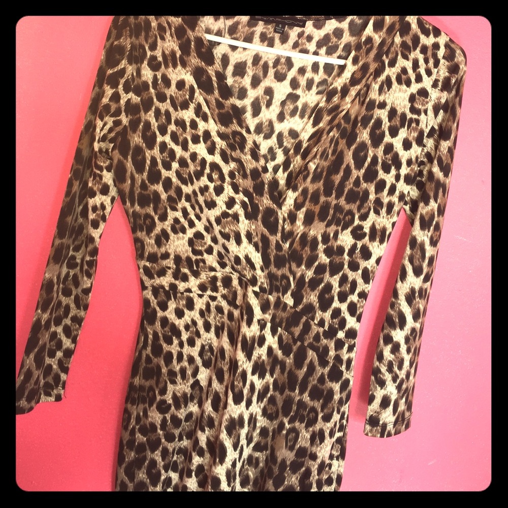 Stretchy V-neck Dress