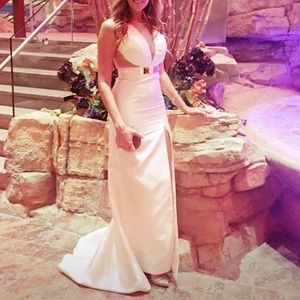 Elegant Ivory Evening Gown