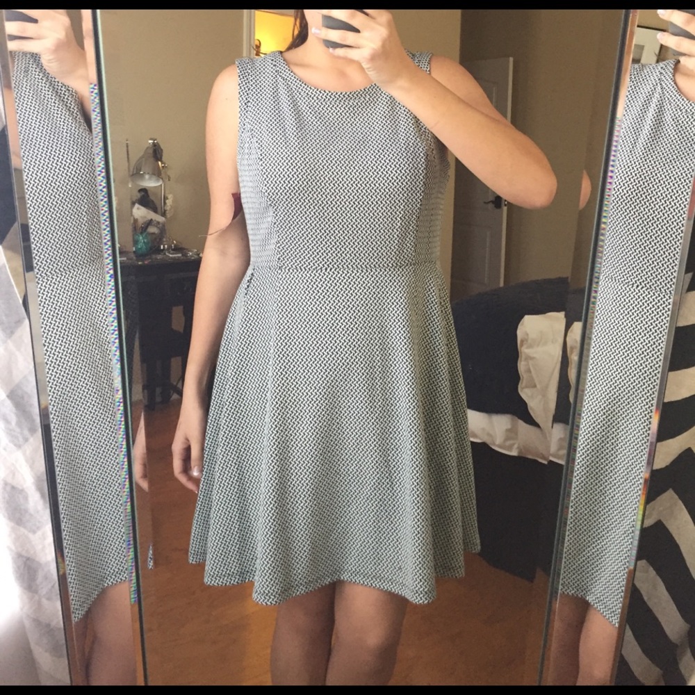 Black and white dress