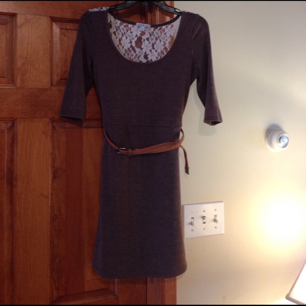 Lace back dress