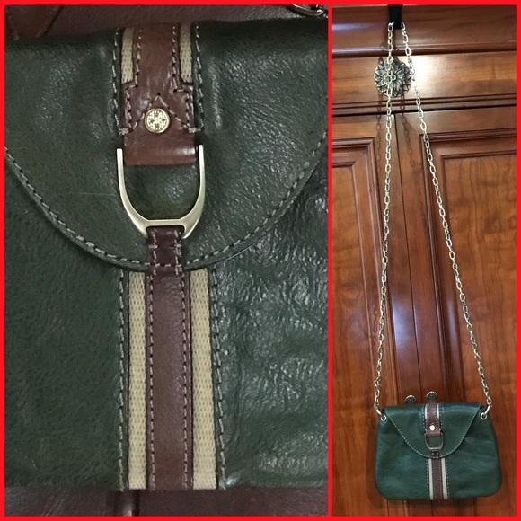 Green gold chain leather bag - Picture 3 of 6
