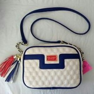 Red White & Blue Betsey Johnson Cross Body Purse