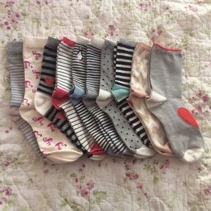 LOFT Lot of 10 crew socks