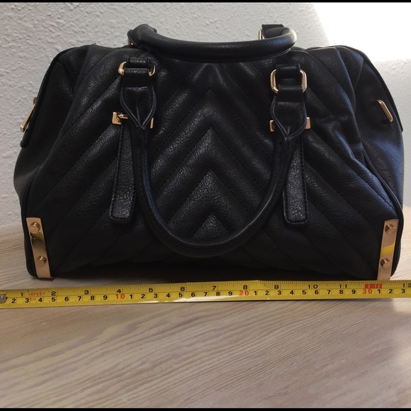 Charming Charlie Handbags - Charming Charlie black faux leather bag purse