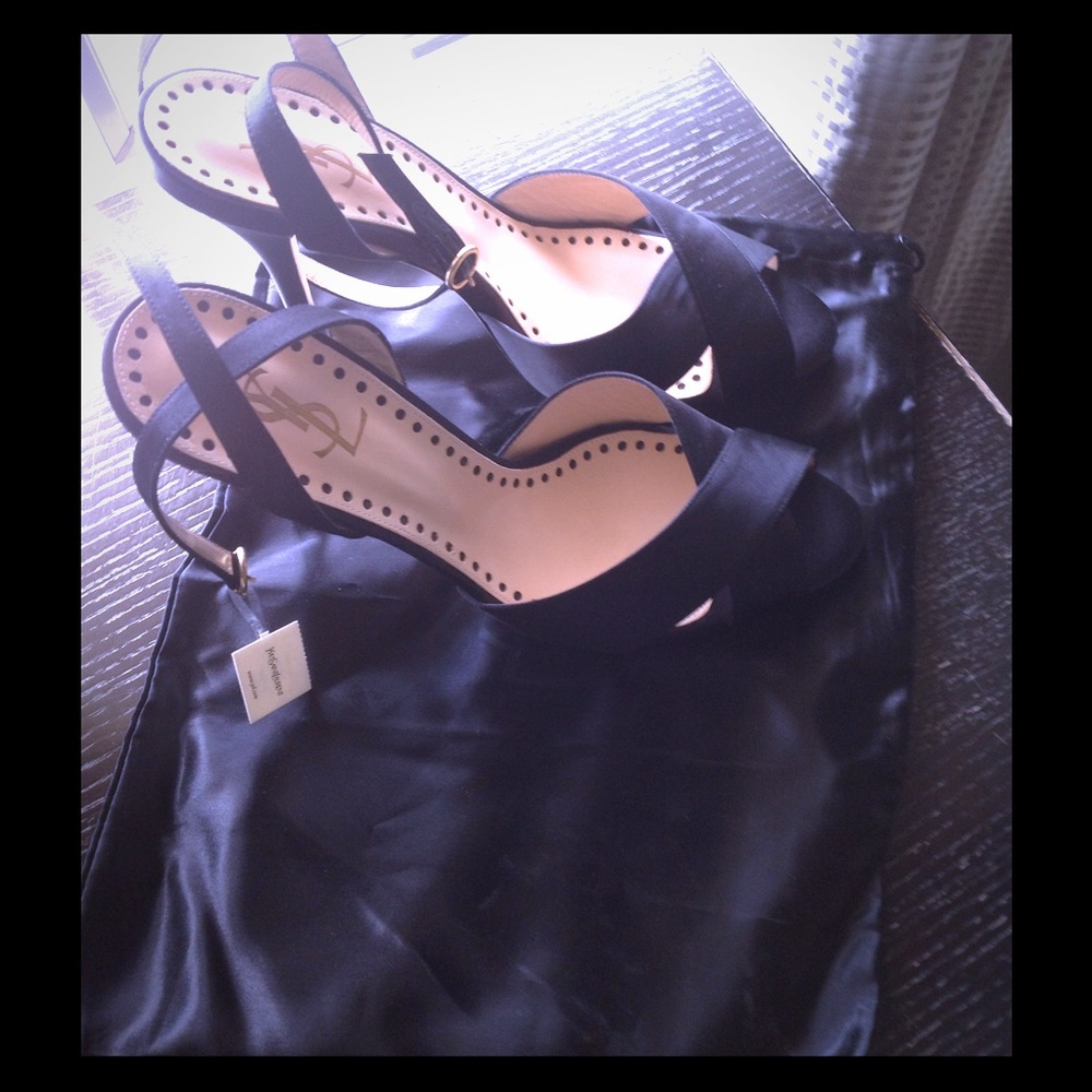 YSL satin  heels ****NEW w TAGS