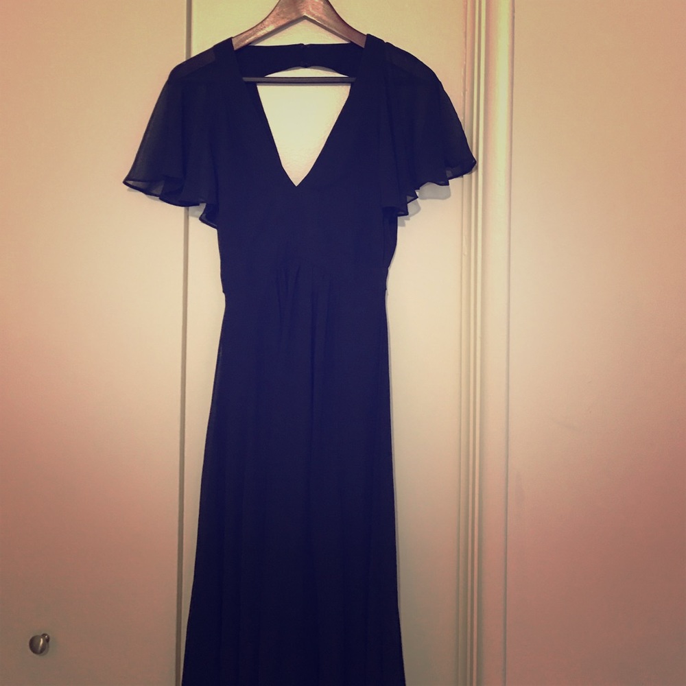 Asos black special occasion dress