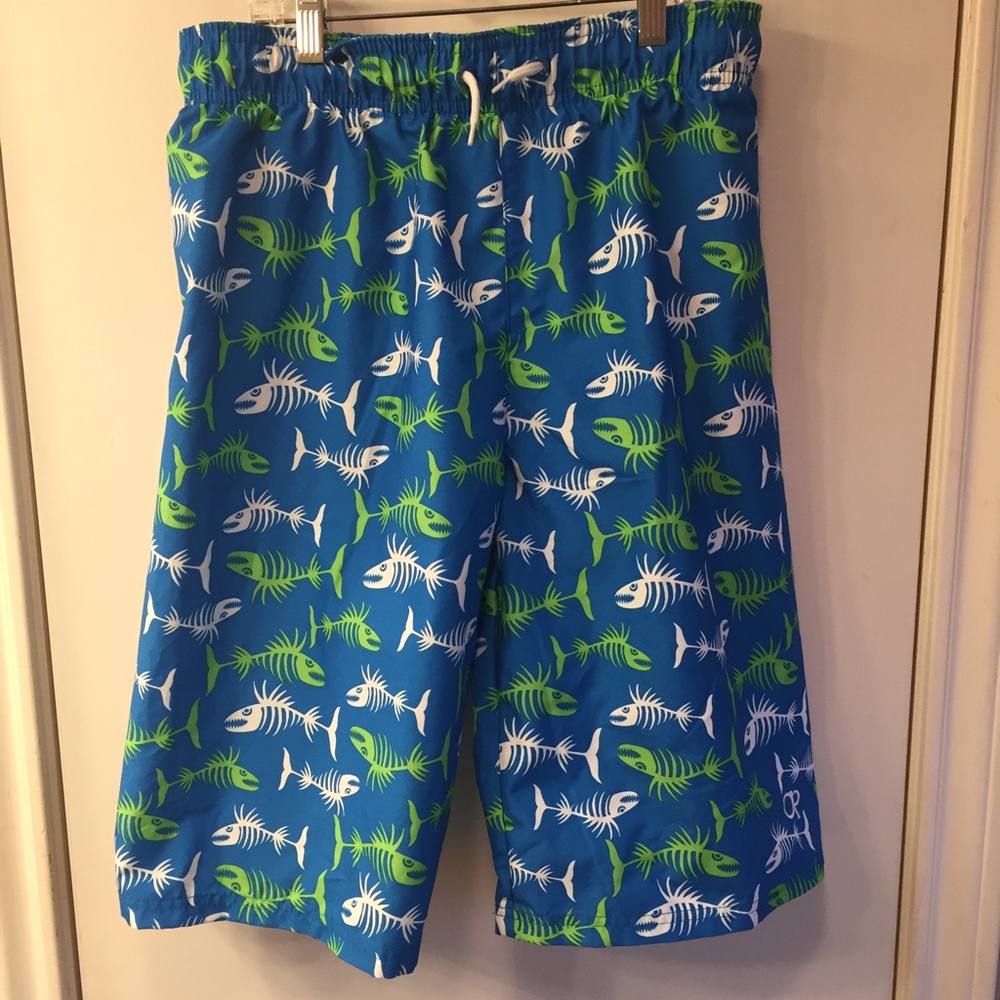 Boys OP Swim Suit Trunks NEW Blue XL 14/16