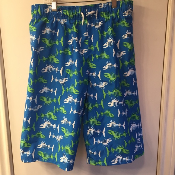 Boys OP Swim Suit Trunks NEW Blue XL 14/16 - Picture 1 of 5