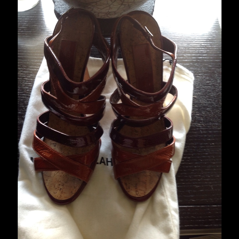 Manolo multi strap sandal