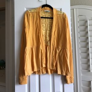 Anthro Saturday/Sunday Yellow Cardigan