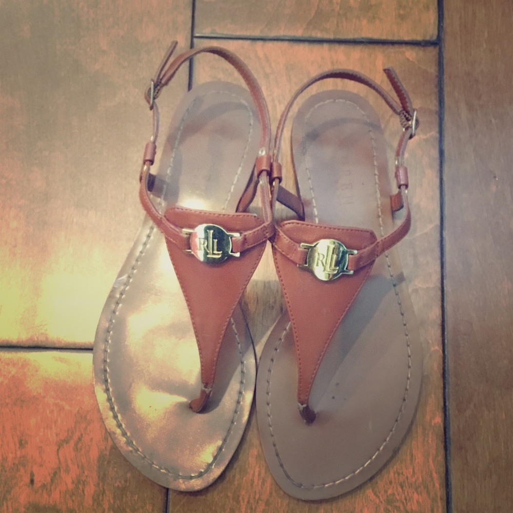 Ralph Lauren Brown Summer Sandals