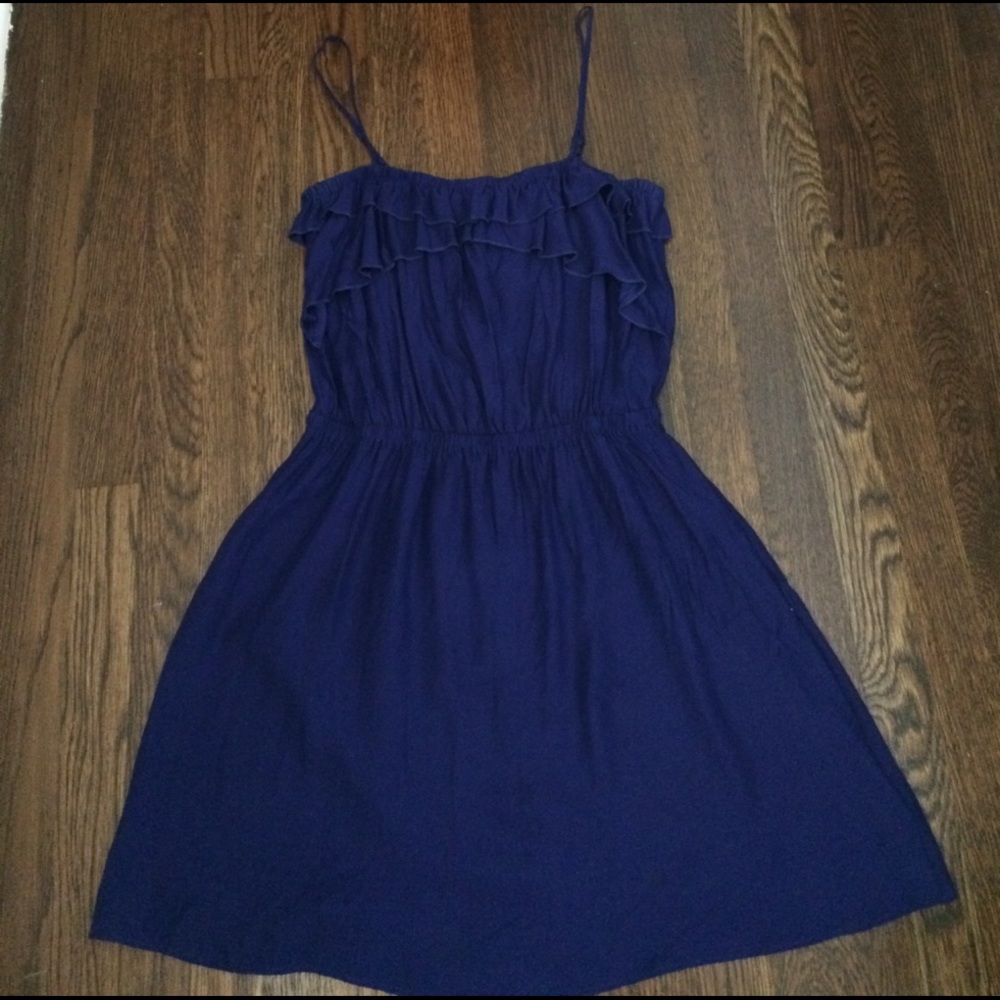 Spaghetti strap silk dress