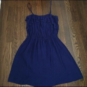 Spaghetti strap silk dress