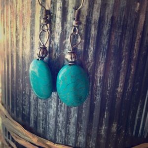 Azure Blue Drop Earrings