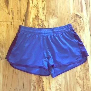 Blue athletic shorts