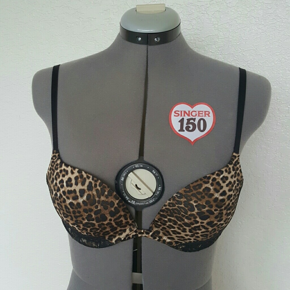 SOLD Leopard print push up bra