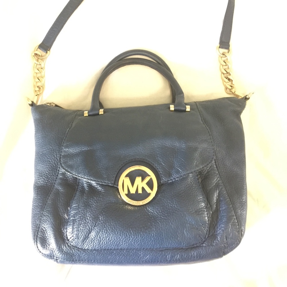 Soft Leather Navy Authentic MK Bag