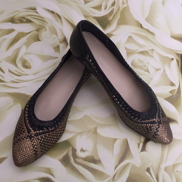 Leather Woven Stephane Kélian Flats - Picture 1 of 8