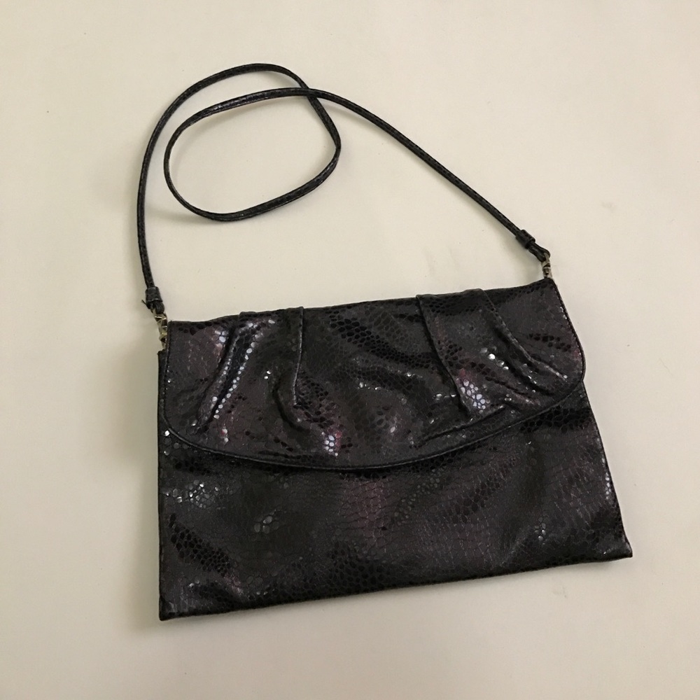 Black clutch or cross body bag