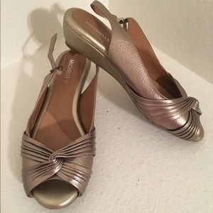 Michelle D Bronze Kitten Heels