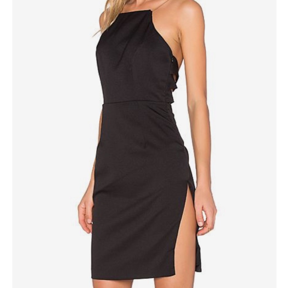 Revolve NBD Phoenix dress in black