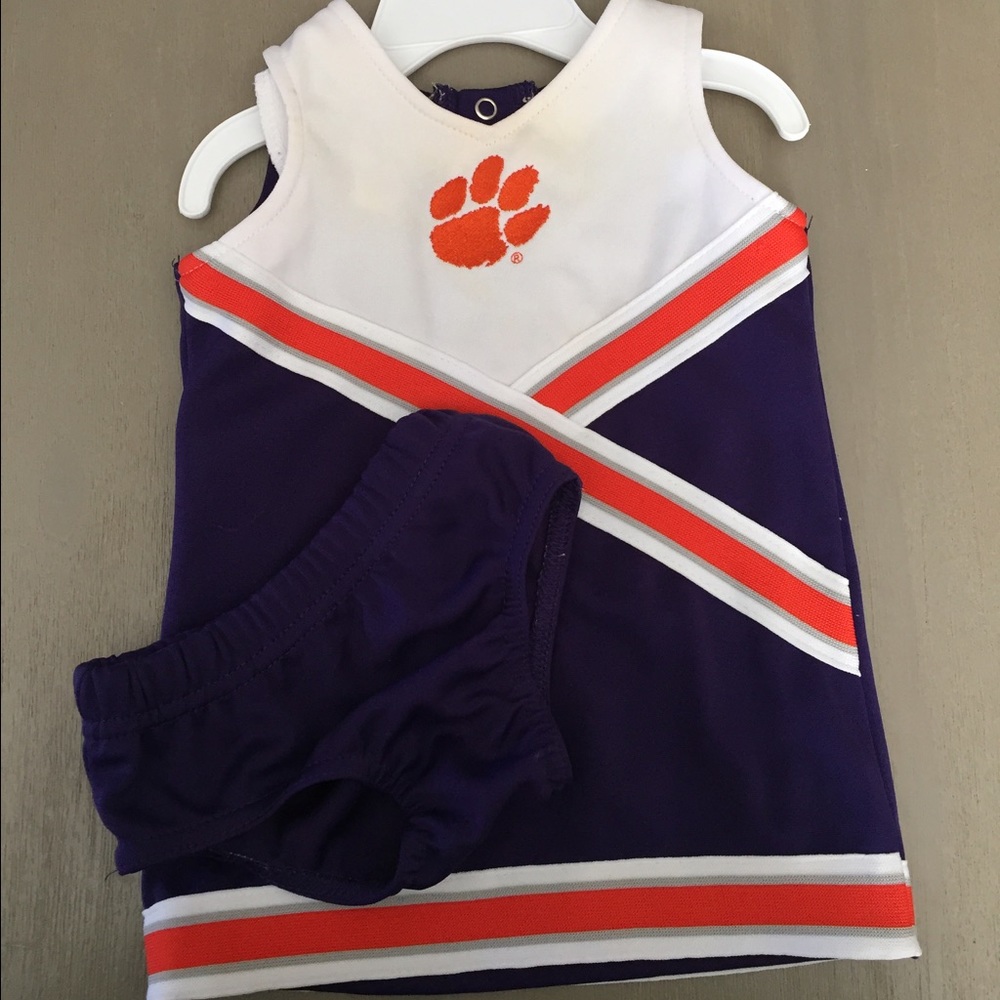 Clemson cheerleader outfit size 6 to 9 months