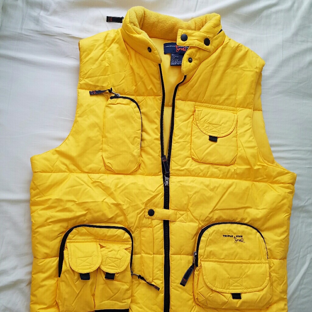 Triple Five Soul Puffy Vest with Retractable Hood