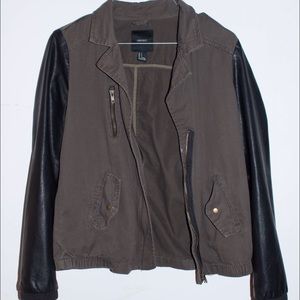 Pleather Forest Green Jacket