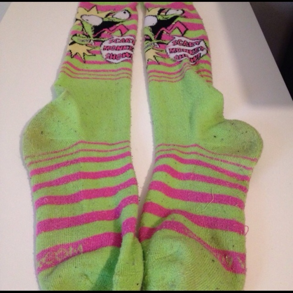 Invader zim knee thigh socks