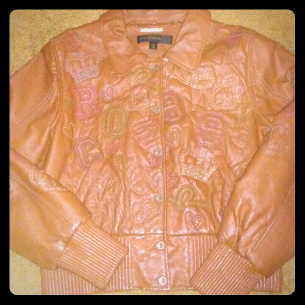 🌹SALE!🌹 Rocawear Brown leather coat