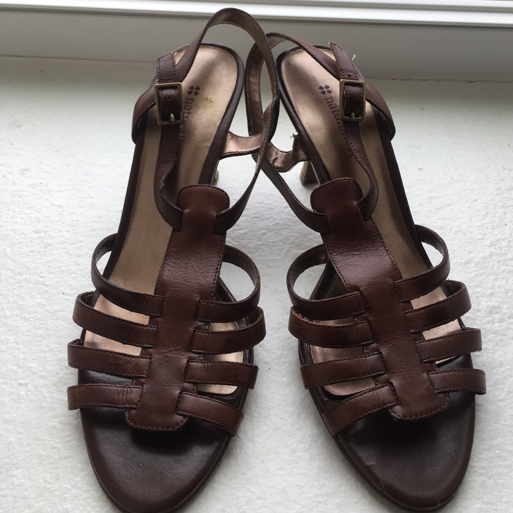 Naturalizer Women's Strappy Brown Heels