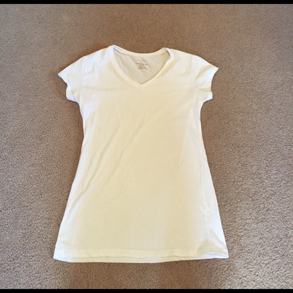 White v-neck