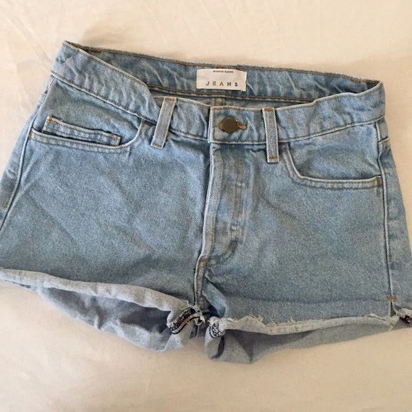 Urban Outfitters Pants - American Apparel mid-rise blue jean shorts size 24