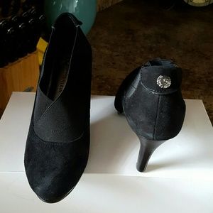 Anne Klein suede booties